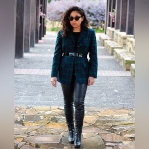 Talbots Tartan Vintage Blazer